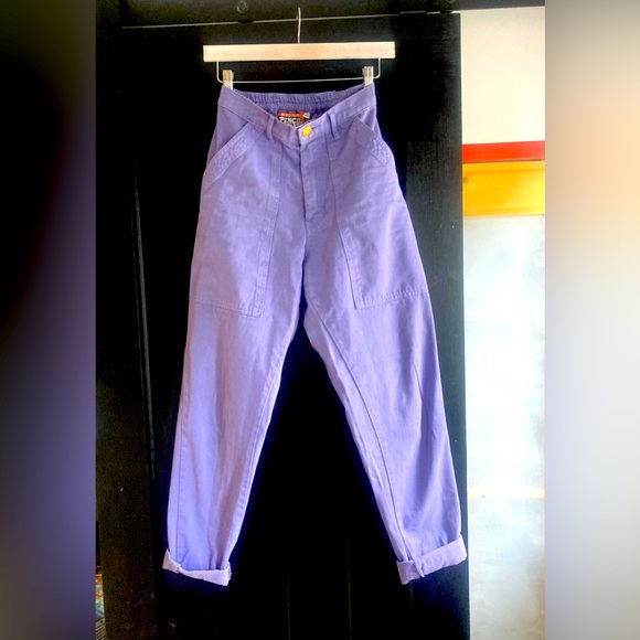 Big Bud Press (unisex XS) “pencil pants” lilac/lavender cotton, like new - Picture 1 of 7